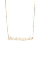 Forever21 Best Friends Pendant Chain Necklace