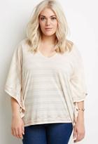 Forever21 Plus Size Embroidered Poncho Top