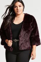 Forever21 Plus Size Faux Fur Coat
