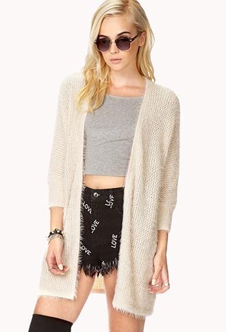 Forever21 Soft Shag Cardigan