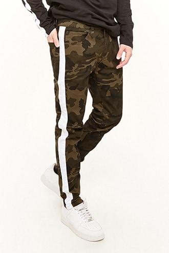 Forever21 Victorious Side Stripe Camo Jeans