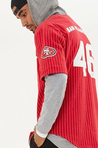 21 Men Men's  Nfl 49ers Hooded Fleece Shirt