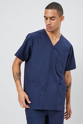 Forever21 Patch Pocket Scrub Top