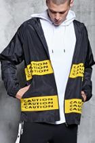 Forever21 Caution Windbreaker Jacket