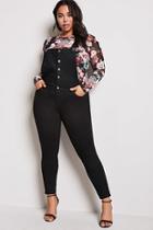 Forever21 Plus Size Button-front Overalls