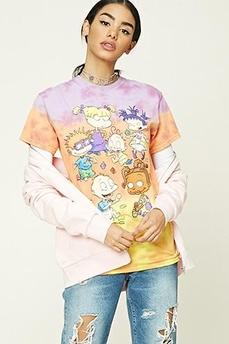 Forever21 Women's  Rugrats Tie-dye Tee