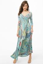 Forever21 Abstract Paisley Maxi Dress