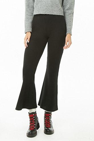Forever21 Brushed Ribbed Knit Flare Pants