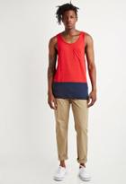 Forever21 Colorblocked Longline Tank