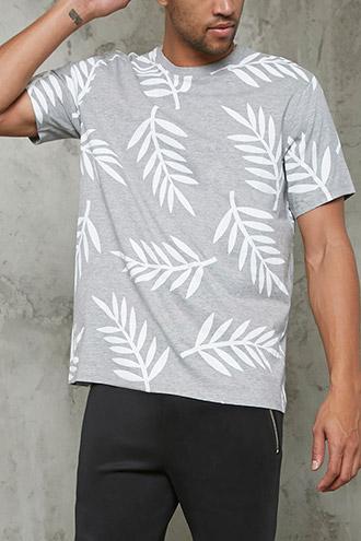 Forever21 Palm Leaf Print Tee