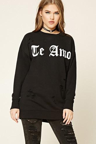 Forever21 Te Amo Graphic Sweatshirt
