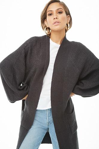 Forever21 Balloon-sleeve Cardigan