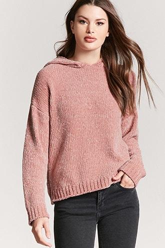 Forever21 Oversized Chenille Hoodie