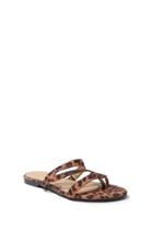 Forever21 Leopard Print Thong Sandals