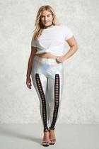 Forever21 Plus Size Holographic Leggings