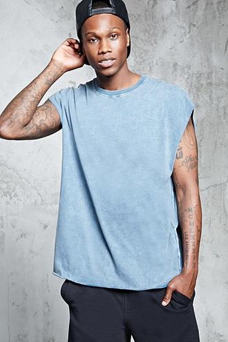 Forever21 Faded Muscle Graphic Tee