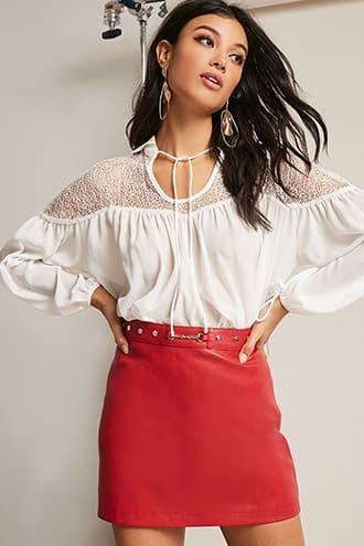 Forever21 Netted Mesh Top