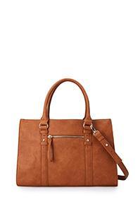 Forever21 Structured Faux Leather Carryall
