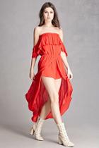 Forever21 Off-the-shoulder Skort Romper