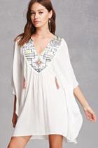 Forever21 Embroidered Tassel Tunic