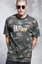Forever21 Camo Print Graphic Tee