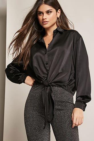 Forever21 Motel Self-tie Top