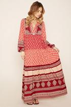 Forever21 Women's  R By Raga Floral Maxi Dress