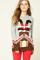 Forever21 Women's  Chimney Santa Sweater