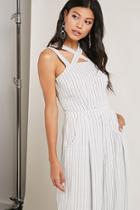 Forever21 Striped Strappy Jumpsuit