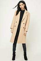 Forever21 Double-breasted Longline Coat