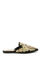 Forever21 Floral Embroidered Loafers
