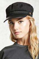 Forever21 Faux Leather Cabby Hat
