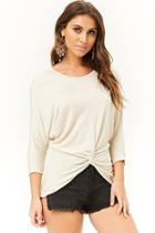 Forever21 Crinkled Twist-front Top