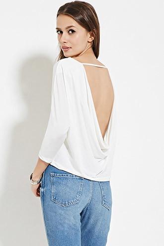 Love21 Women's  Contemporary Cowl-back Top