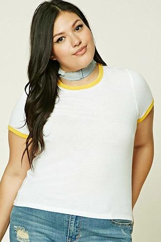Forever21 Plus Size Ringer Tee