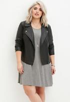 Forever21 Plus Faux Leather Moto Jacket