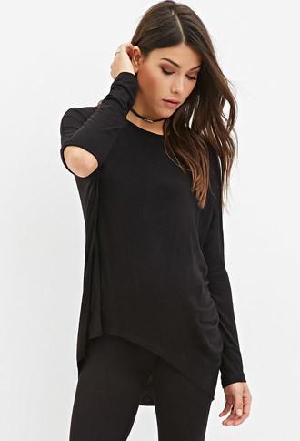 Forever21 Cutout-sleeve Dolman Top