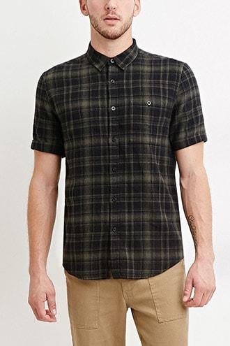 Forever21 Tartan Plaid Cotton Shirt