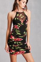 Forever21 Ruched Floral Mini Dress