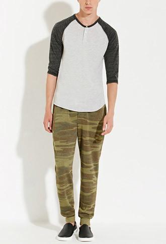 21 Men Alternative Apparel Dodgeball Eco-fleece Camo Sweatpants