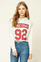 Forever21 Women's  Like That 92 Graphic Pullover