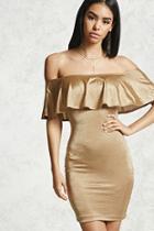 Forever21 Off-the-shoulder Satin Dress