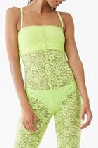 Forever21 Lace Swim Cover-up Jumpsuit