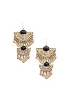 Forever21 Tiered Ornate Drop Earrings
