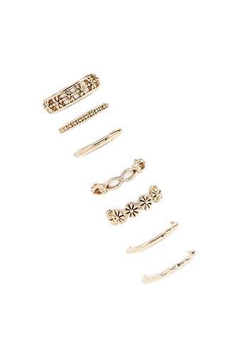 Forever21 Assorted Etched Ring Set