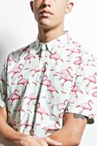 Forever21 Artistry In Motion Flamingo Shirt