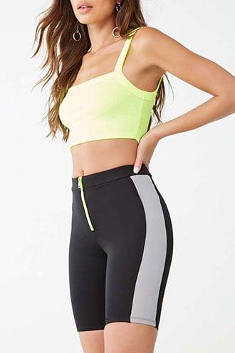 Forever21 Zip-front Biker Shorts
