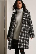 Forever21 Plaid Buttoned Topcoat