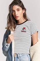 Forever21 Stripe Minnie Mouse Tee