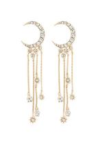 Forever21 Crescent Moon Drop Earrings
